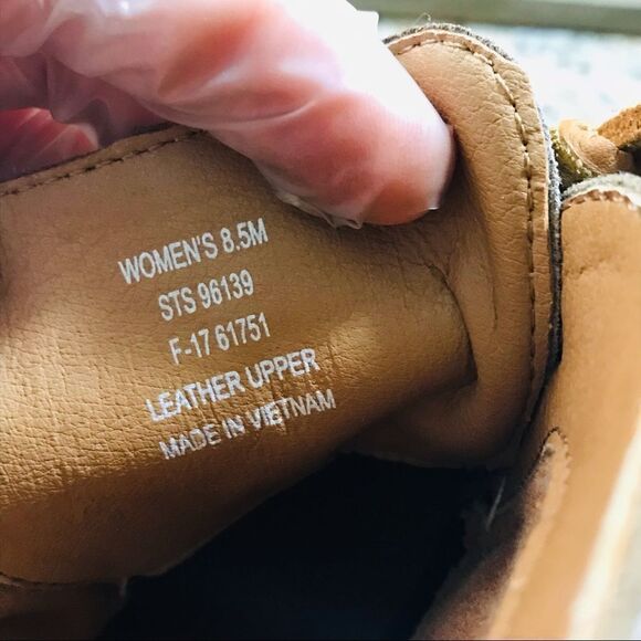 Sperry Top-Sider Stella Prow Women Ankle Wedge Bootie Suede Taupe STS96139 - Picture 10 of 10